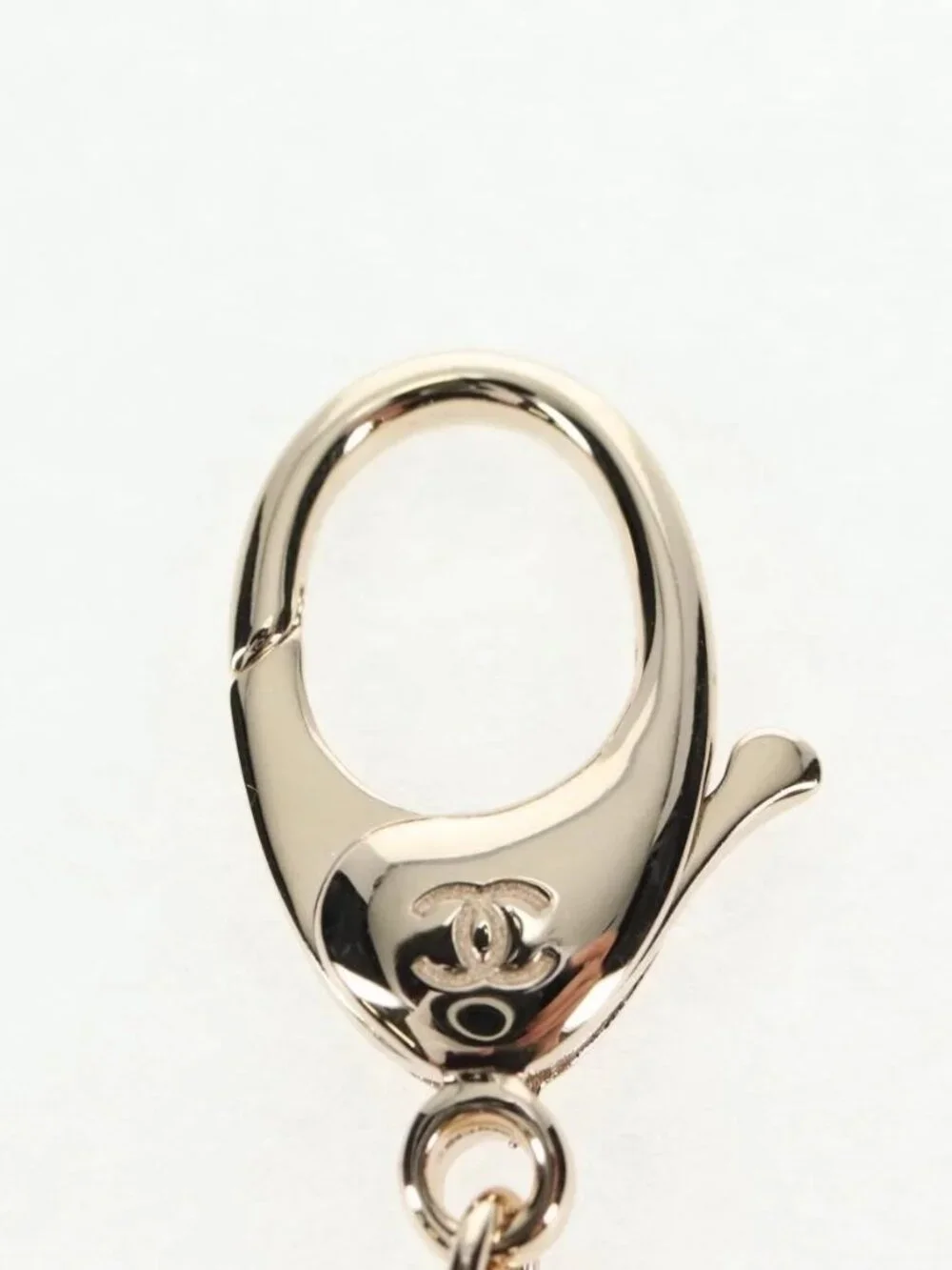 CHANEL Key Holder metal Gold CC Auth 139035SAM